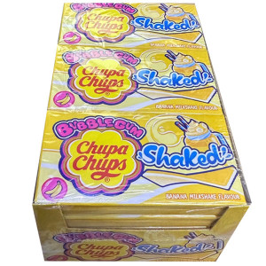 Chupa chups shaked τσίχλες μπανάνα milkshake 18τεμ