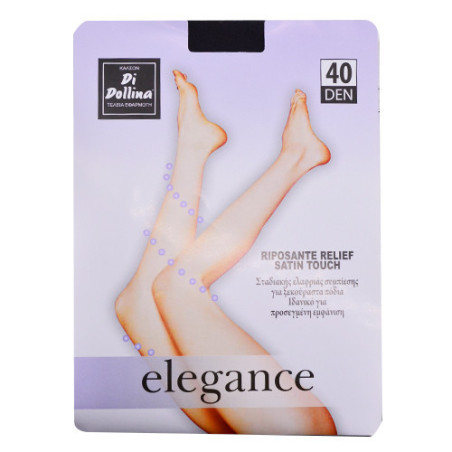 Dollina καλσόν lycra elegance γραφίτης 40den No2