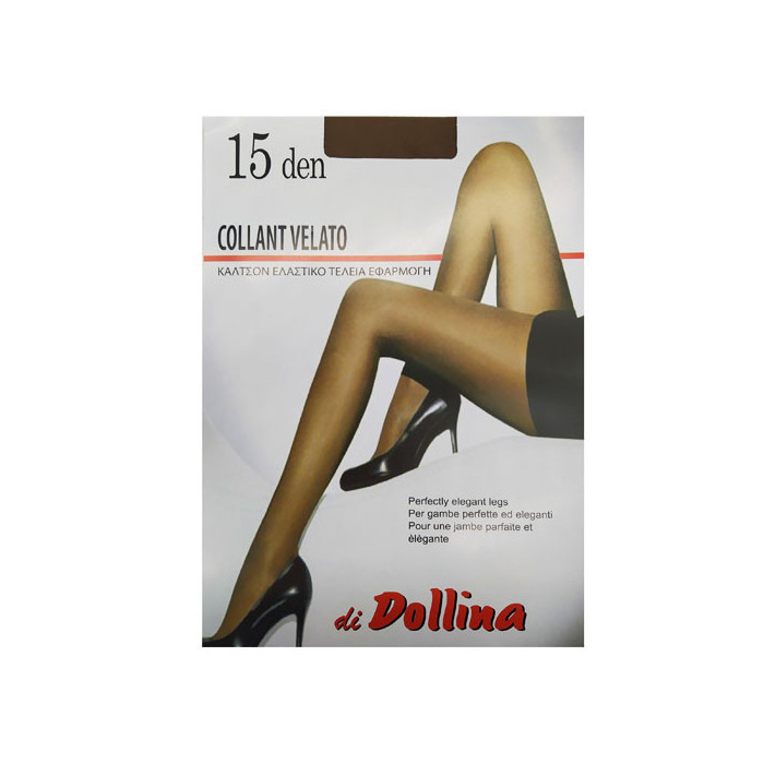 Dollina καλσόν lycra velato 15den No4 πεππερ