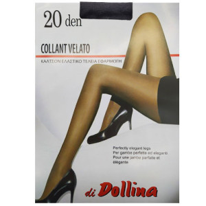 Dollina καλσόν lycra velato 20den No3 μαυρο