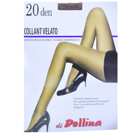 Dollina καλσόν lycra velato 20den No3 πεππερ