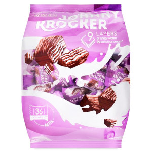 Roshen johnny krocker milk γκοφρετάκια 350gr