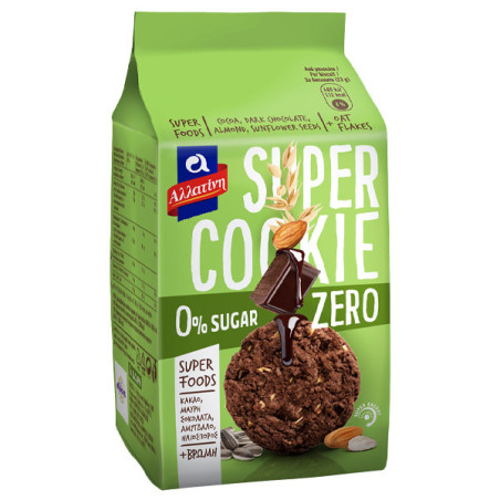 Αλλατινη super cookieχ, ζαχαρη 180gr, zero  - 1