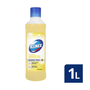 Klinex hygiene υγρό καθαριστικό πατώματος λεμόνι 1lt Klinex - 1
