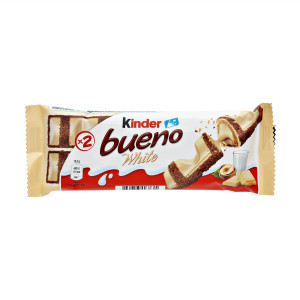 Kinder bueno white γκοφρέτα με λευκή σοκολάτα 39gr Kinder - 1