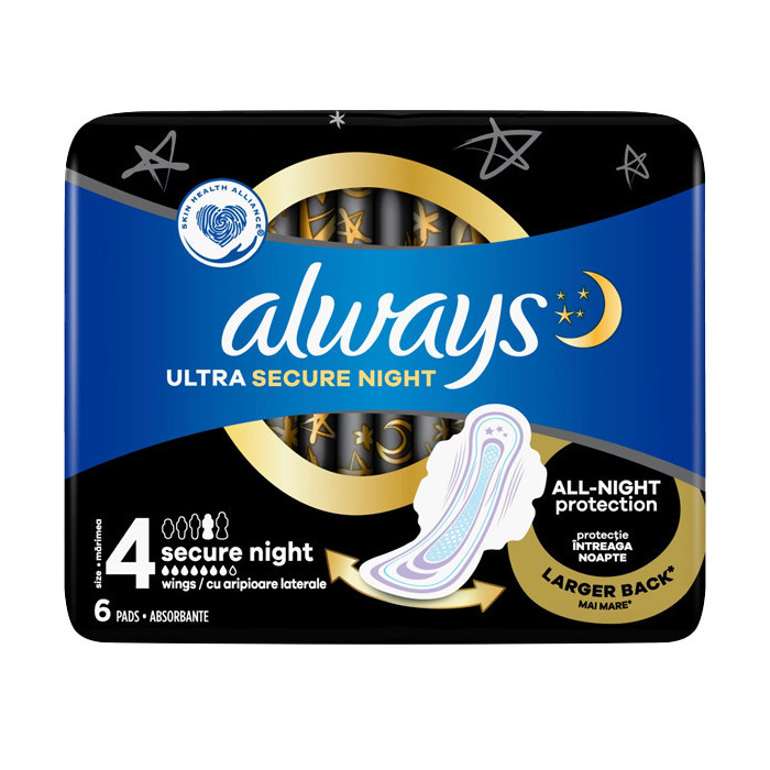 Always ultra secure night σερβιέτες 6τεμ