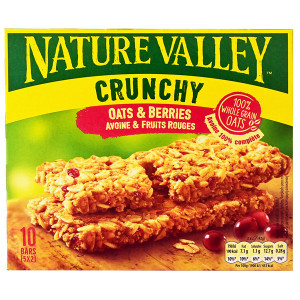 Nature valley τραγανες μπαρες βρωμης με cranberry 5x42gr