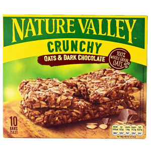 Nature valley τραγανες μπαρες βρωμης με σοκολατα 5x42gr