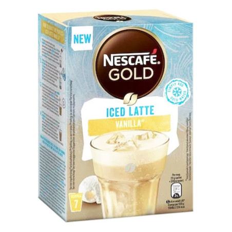 Nescafe gold iced latte φακελακι 101,5gr, 7x15gr, βανιλια