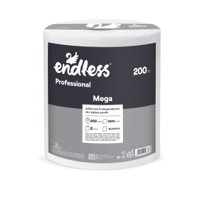 ENDLESS χαρτί κουζίνας Professional Mega 2φυλλο 200m 1,90kg