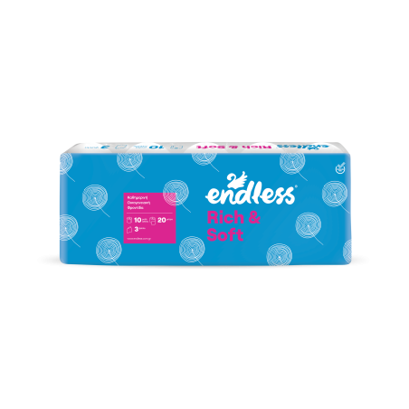 Endless χαρτί υγείας rich & soft 3φυλλο 10x95gr