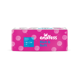 Endless χαρτί υγείας rich & soft 4φυλλο 10x110gr