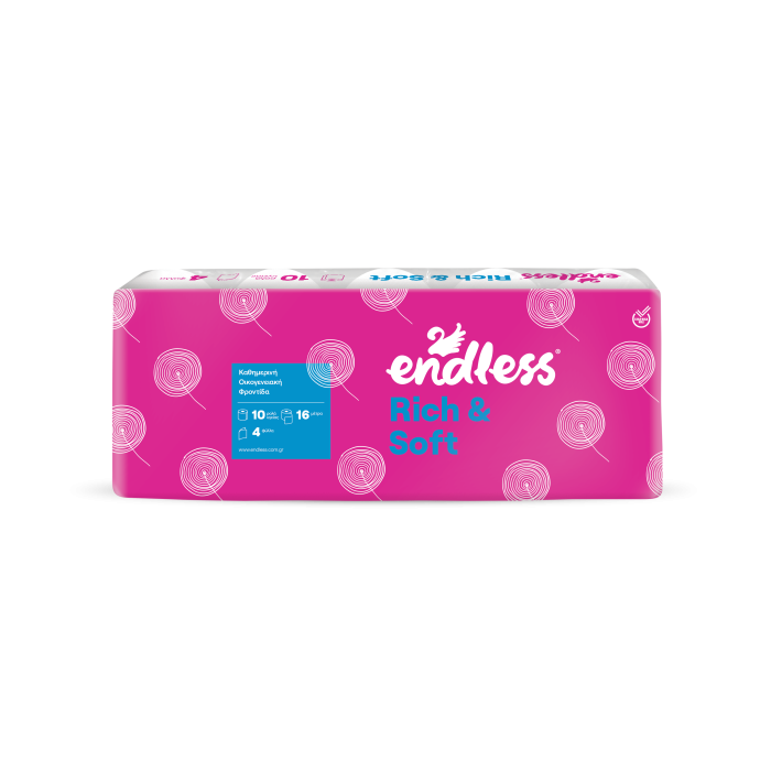 Endless χαρτί υγείας rich & soft 4φυλλο 10x110gr