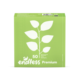 Endless χαρτοπετσέτες premium λαχανί 33x33cm 50 φύλλα Endless - 1