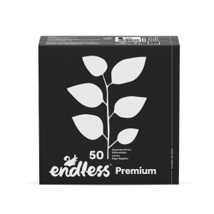 Endless χαρτοπετσέτες premium μαύρες 33x33cm 50 φύλλα Endless - 1