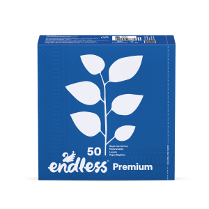 Endless χαρτοπετσέτες premium μπλε 33x33cm 50 φύλλα Endless - 1