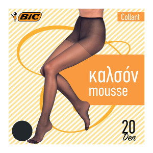 Bic καλσόν collant 20den No1-2 off black