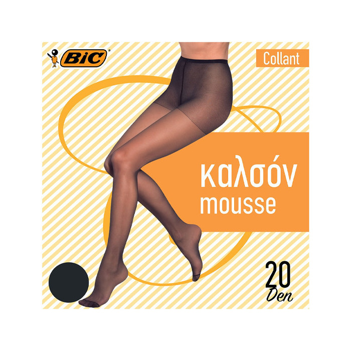 Bic καλσόν collant mousse γραφίτης 20den No1-2