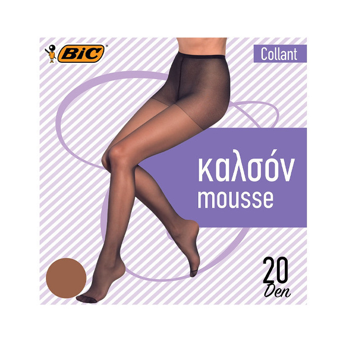 Bic καλσόν collant 20den No3-4 καραμελέ