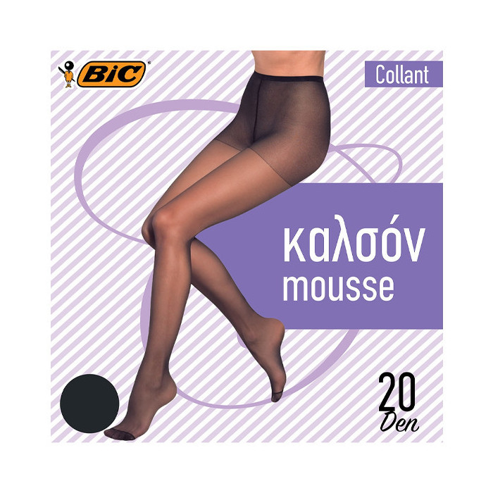 Bic καλσόν collant 20den No3-4 μαύρο