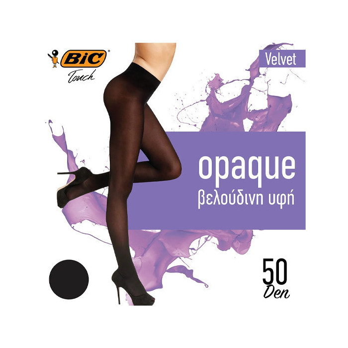 Bic καλσόν velvet μαύρο 50den Large