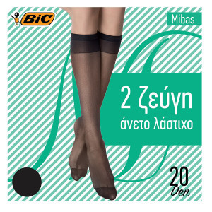 Bic καλτσακι mibas 20den one size μαυρο Bic - 1