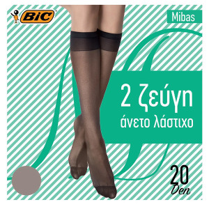 Bic καλτσακι mibas 20den one size πεπερ Bic - 1