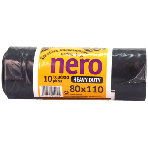Nero σακούλες απορριμμάτων μαύρες 80x110cm 10τεμ Nero - 1