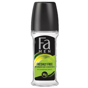 Fa αποσμητικό σώματος roll-on men freshly free mint & pergamot scent 50ml