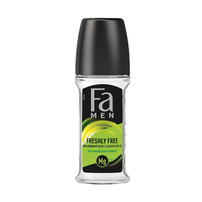 Fa αποσμητικό σώματος roll-on men freshly free mint & pergamot scent 50ml