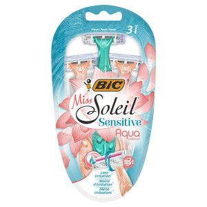 Bic ξυραφακια miss soleil 3τεμ sensitive aqua colours Bic - 1