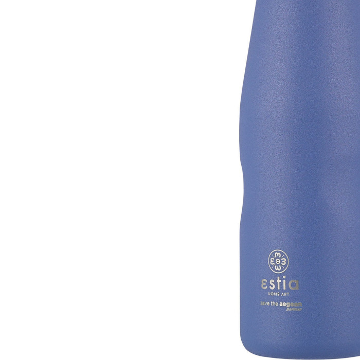 Estia travel flask μπουκάλι θερμός ανοξείδωτος BPA Free blue 500ml