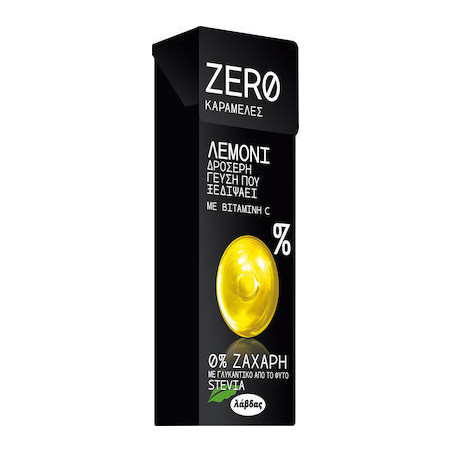 Λάβδας καραμέλες zero με γεύση λεμόνι 32gr