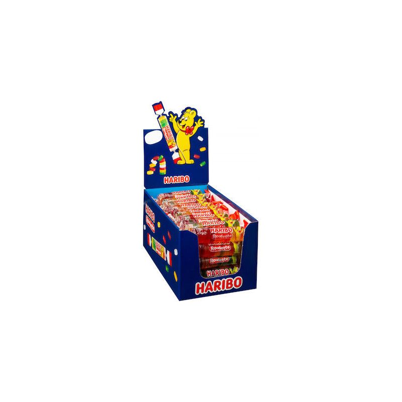 Haribo roulette ρολάκια ζαχαρωτών 50x25gr Haribo - 1