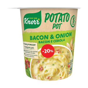Knorr πουρές snack pot μπέικον & κρεμμύδι 51gr Knorr - 1