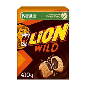 Nestle δημητριακά lion wild με σοκολάτα & καραμέλα 410gr