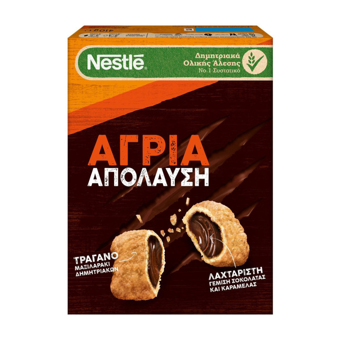 Nestle δημητριακά lion wild με σοκολάτα & καραμέλα 410gr