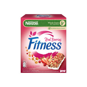 Nestle μπάρες δημητριακών fitness red berries 6x23,5gr