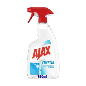 Ajax υγρό καθαριστικό spray τζαμιών crystal 750ml