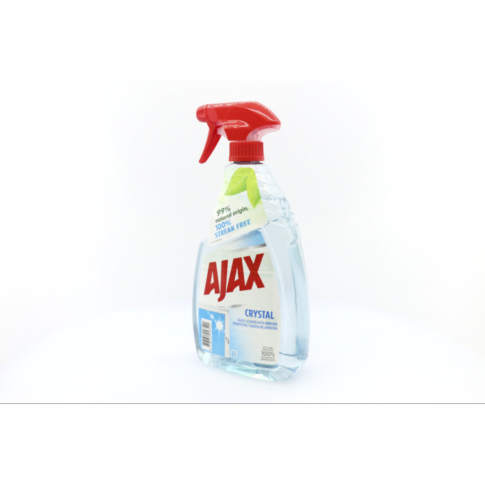 Ajax υγρό καθαριστικό spray τζαμιών crystal 750ml