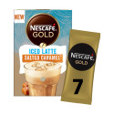 Nescafe gold iced latte στιγμιαίος καφές salted caramel 7x14,5gr