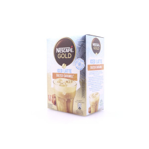 Nescafe gold iced latte στιγμιαίος καφές salted caramel 7x14,5gr Nescafe - 6