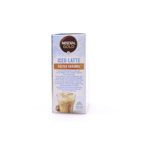 Nescafe gold iced latte στιγμιαίος καφές salted caramel 7x14,5gr