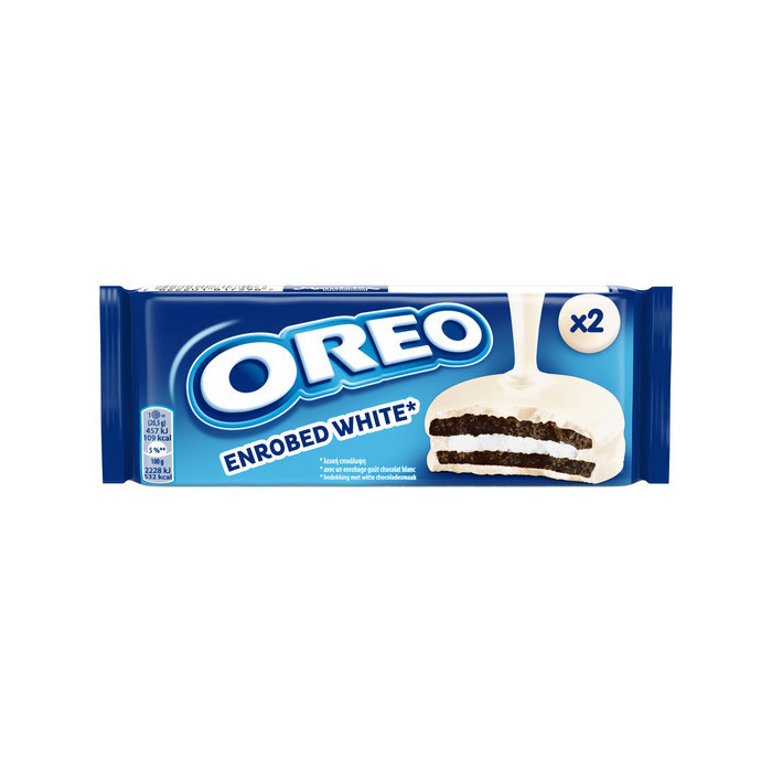 Oreo μπισκοτα επικαλυψη λευκης σοκολατας 41gr white choco