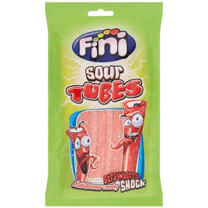 Fini ζελεδάκια sour strawberry tubes 80gr