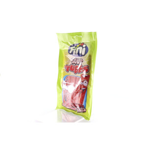 Fini ζελεδάκια sour strawberry tubes 80gr