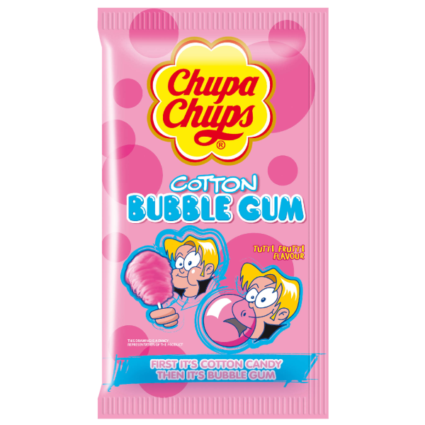 Chupa chups cotton bubble gum tutti frutti μαλλί της γριάς τσίχλα 11gr