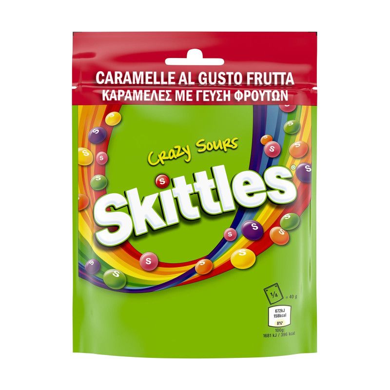 Skittles καραμέλες crazy sours 160gr Skittles - 1