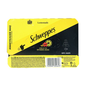 Schweppes αναψυκτικό λεμόνι με περγαμόντο & ιβίσκος χωρίς ζάχαρη 6x330ml Schweppes - 1