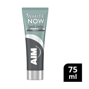 AIM οδοντόκρεμα white now activated charcoal 75ml Aim - 1